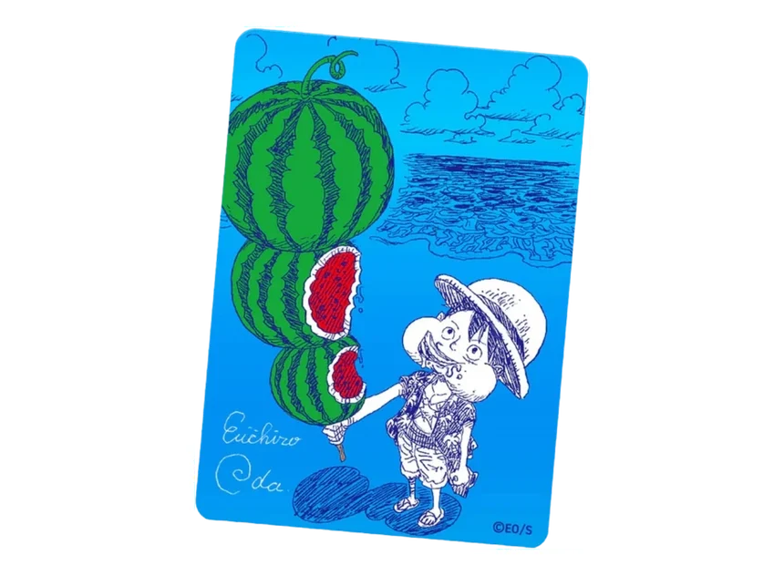 [PRE-ORDER] One Piece Natsucomi Watermelon Luffy Metakira Card